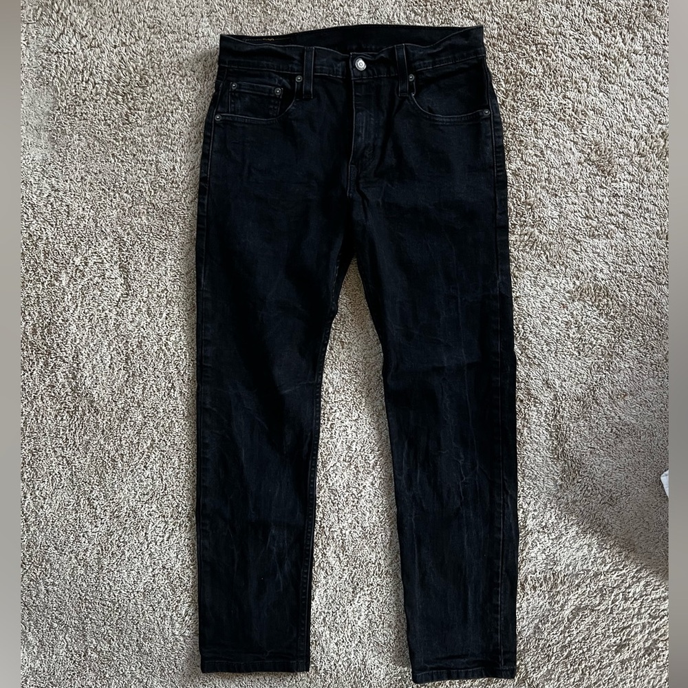 Men's Levi 502 Black Jeans 30x30